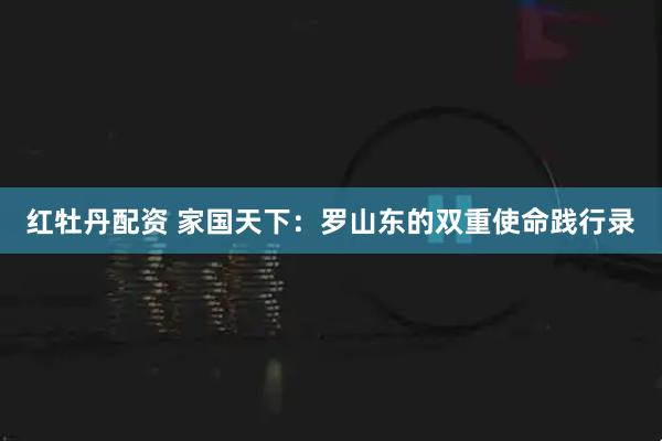 红牡丹配资 家国天下：罗山东的双重使命践行录